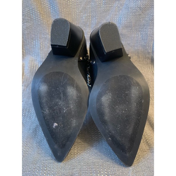 H Cape Robbin black boots with chains SZ 8.5 - Picture 9 of 10